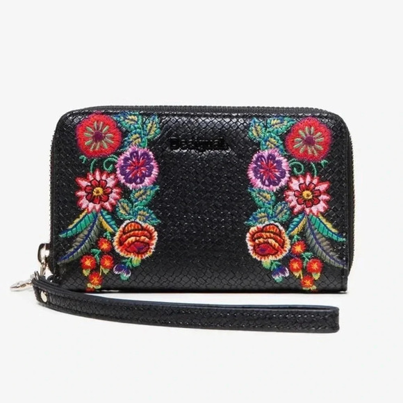 Desigual Embroidered Wallet Mex Mini - Picture 1 of 8
